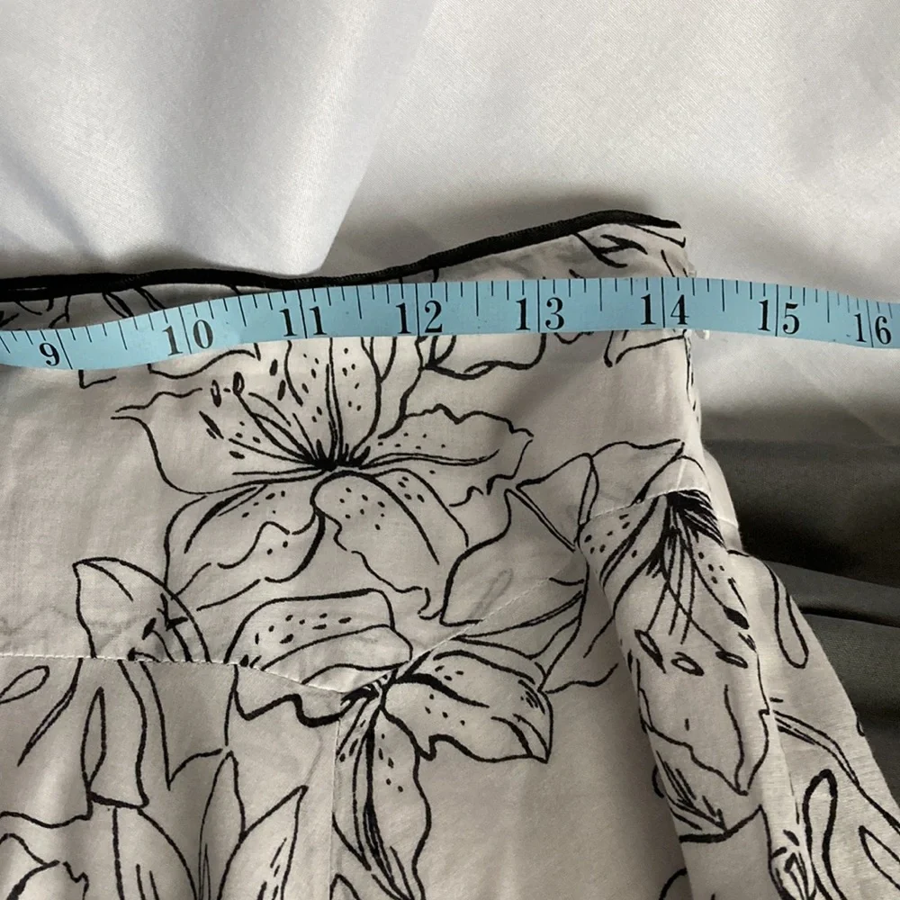 Jones New York Signature Black/White Full Line Skirt - Picture 9 of 11